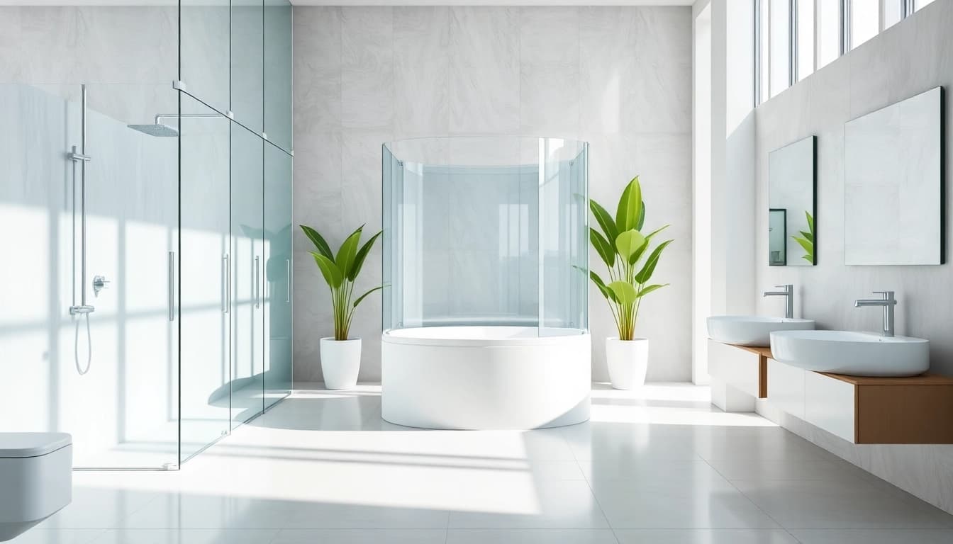 Erleben Sie luxuriöse Entspannung mit der sonni Duschkabine in einem modernen Badezimmer.