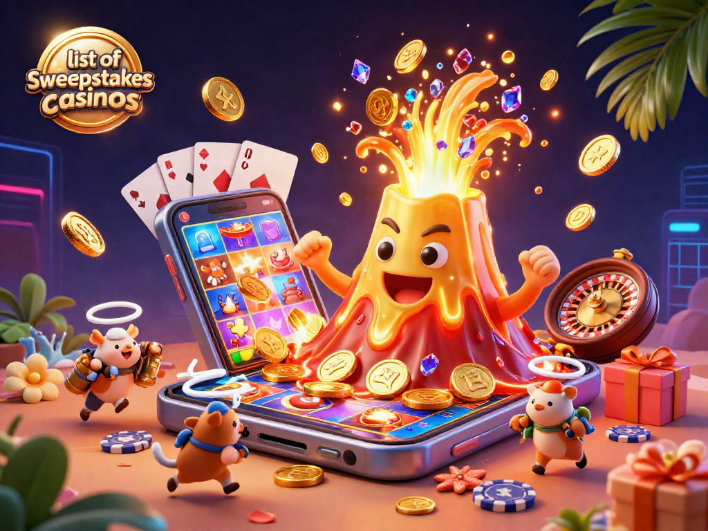 Play exciting games at the list of sweepstakes casinos with vibrant treasures and immersive experiences.
