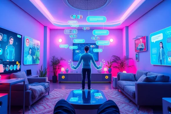 Explore interactive chats with AI characters in a vibrant digital space on crush on ai.