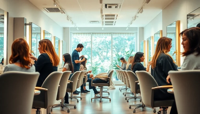 Stylists providing friendly hair care services at a local parrucchiere vicino a me salon.
