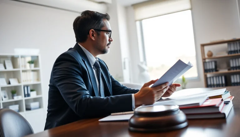 Clearwater truck accident lawyer consulting with a client in a professional office setting.