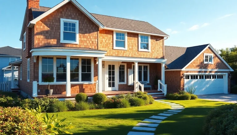 Showcasing beautiful cape cod homes with modern expansions and attached garages.