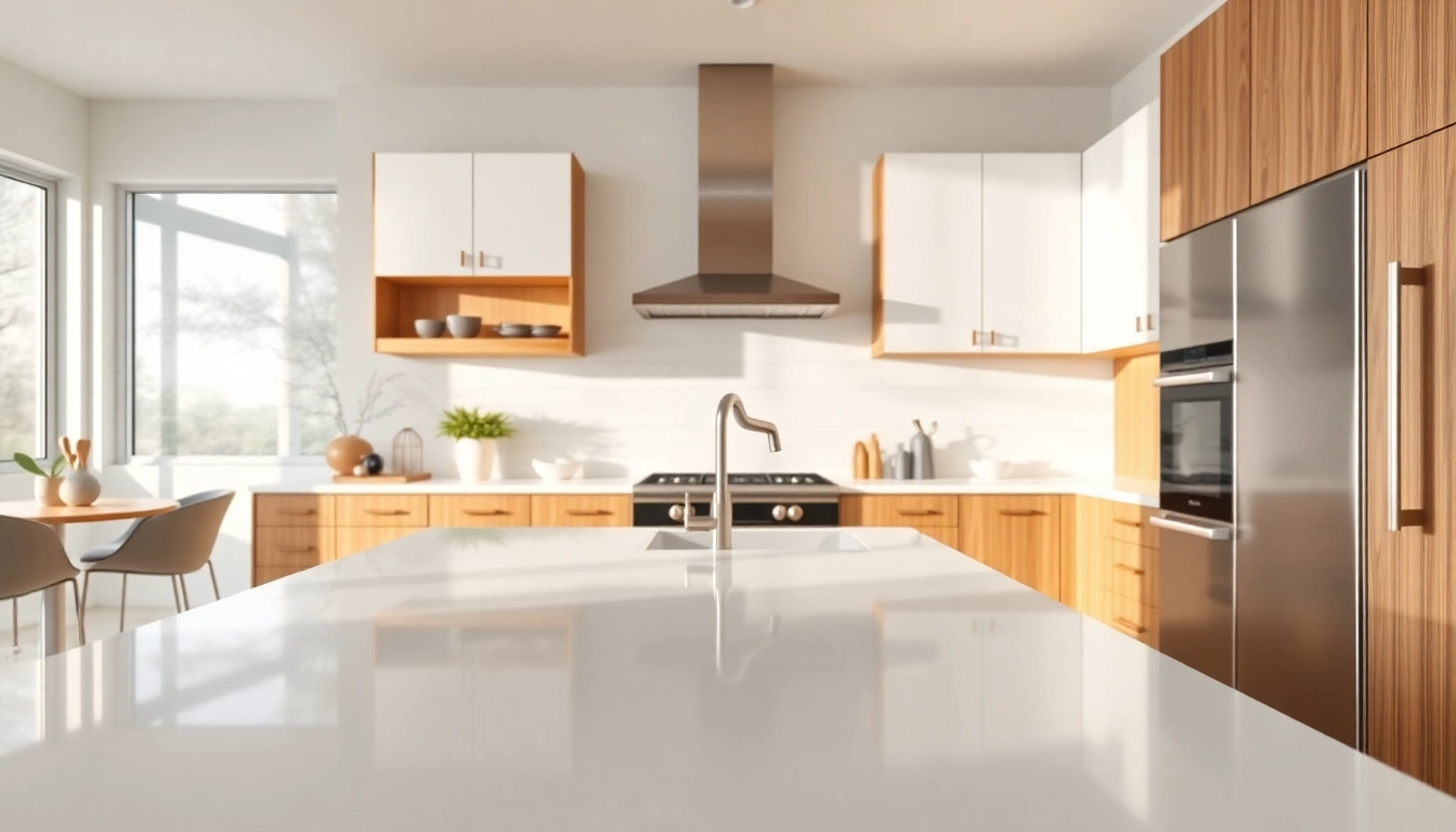 Stunning cabinet refacing in Largo FL kitchen with stylish finishes and natural lighting.