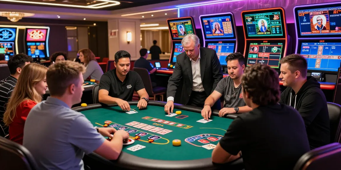 Players immersed in an engaging baccarat game at a modern casino, showcasing the excitement and strategy involved in the game.