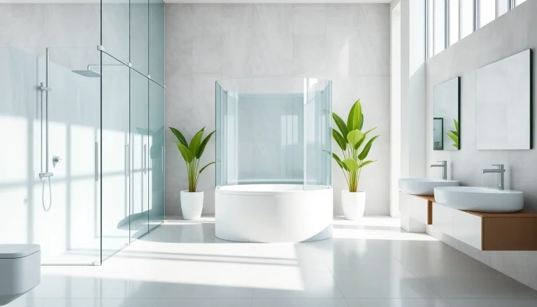 Erleben Sie luxuriöse Entspannung mit der sonni Duschkabine in einem modernen Badezimmer.