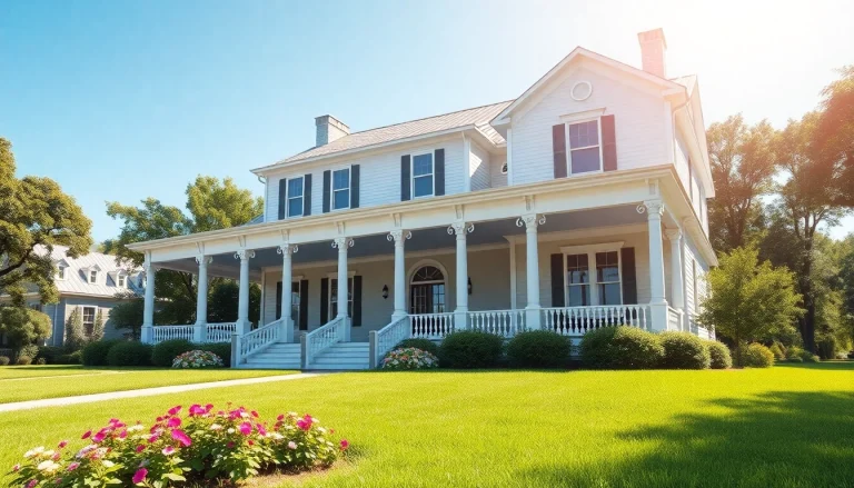 Visual representation of colonial home construction showcasing classic architectural features.