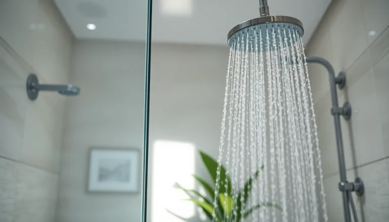 Elegant showers au showcased in a modern luxury bathroom setting with sleek design elements.