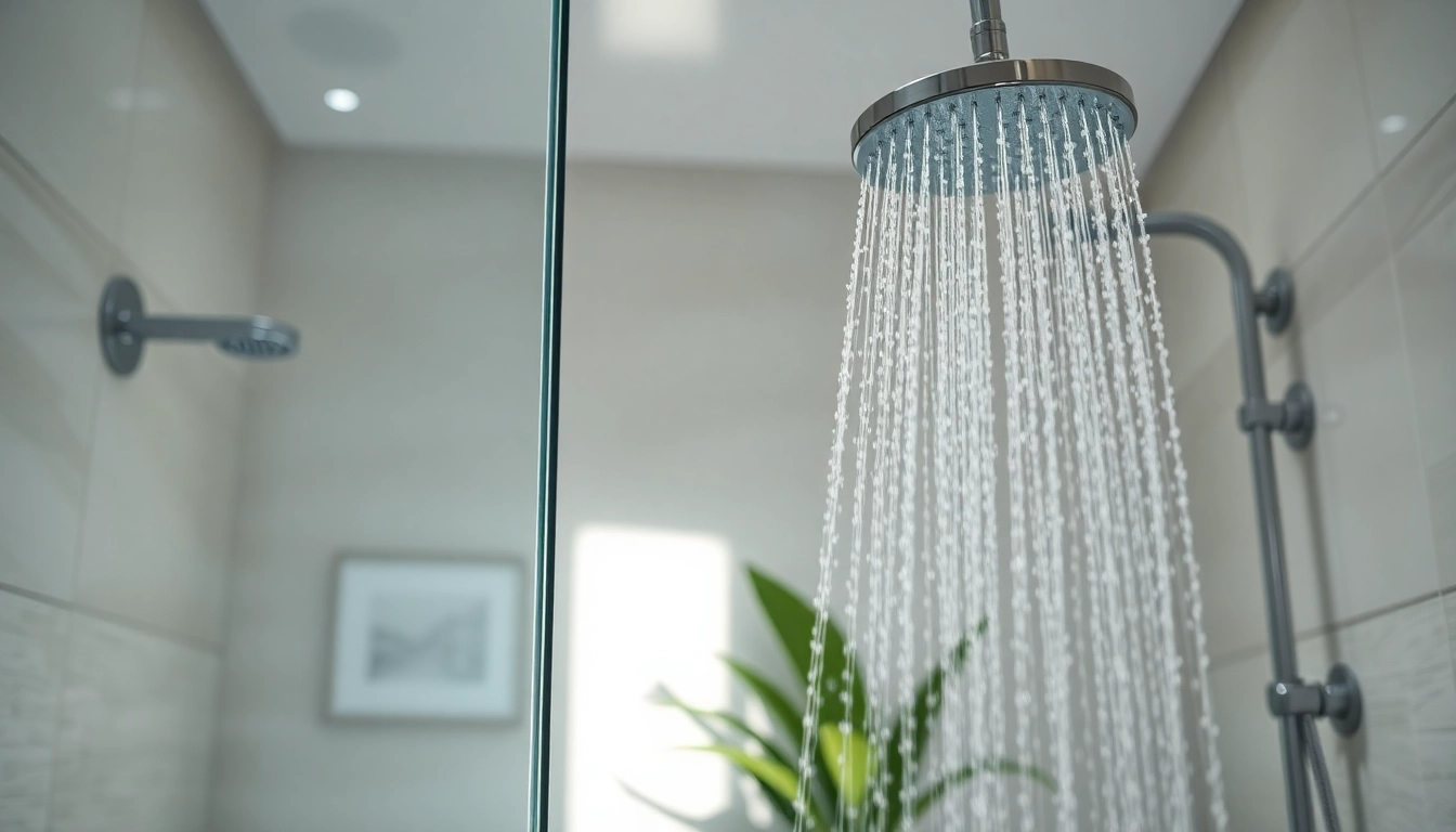 Elegant showers au showcased in a modern luxury bathroom setting with sleek design elements.
