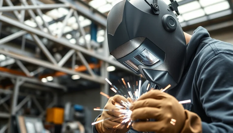 Engaged in sheet metal training, a welder focuses on precision with meticulous craftsmanship.