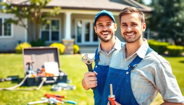 Reliable plumber near me providing quality service in a vibrant residential setting.