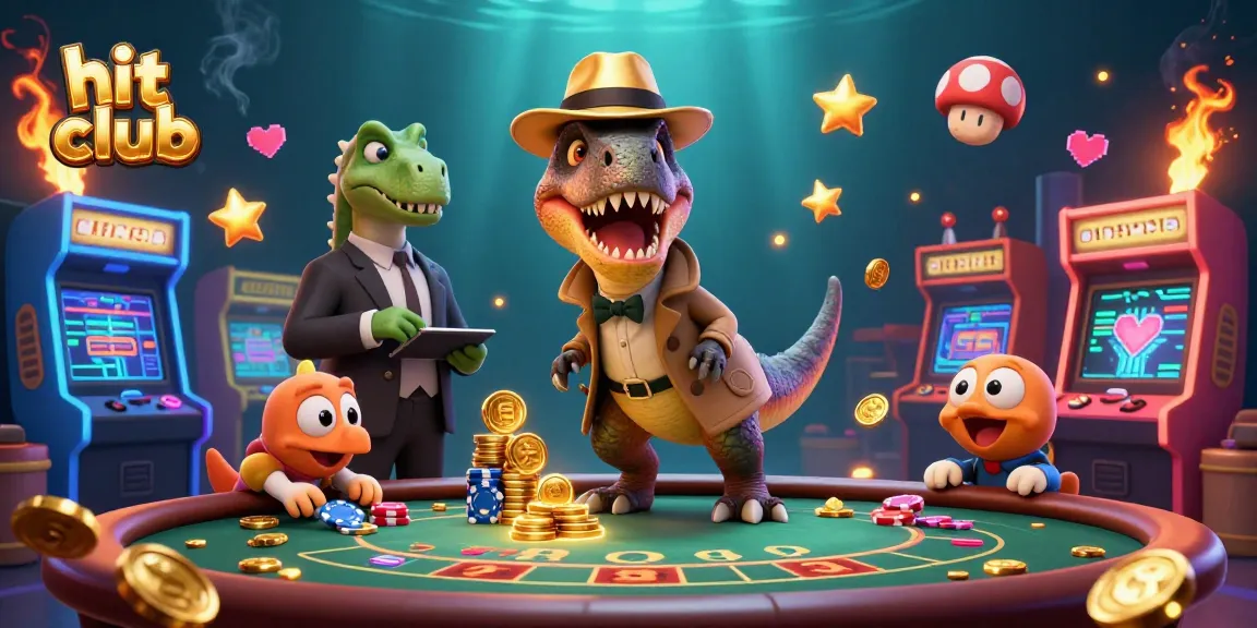 Join the hit club action at a casino table, where fun and fortune collide in a vibrant scene.