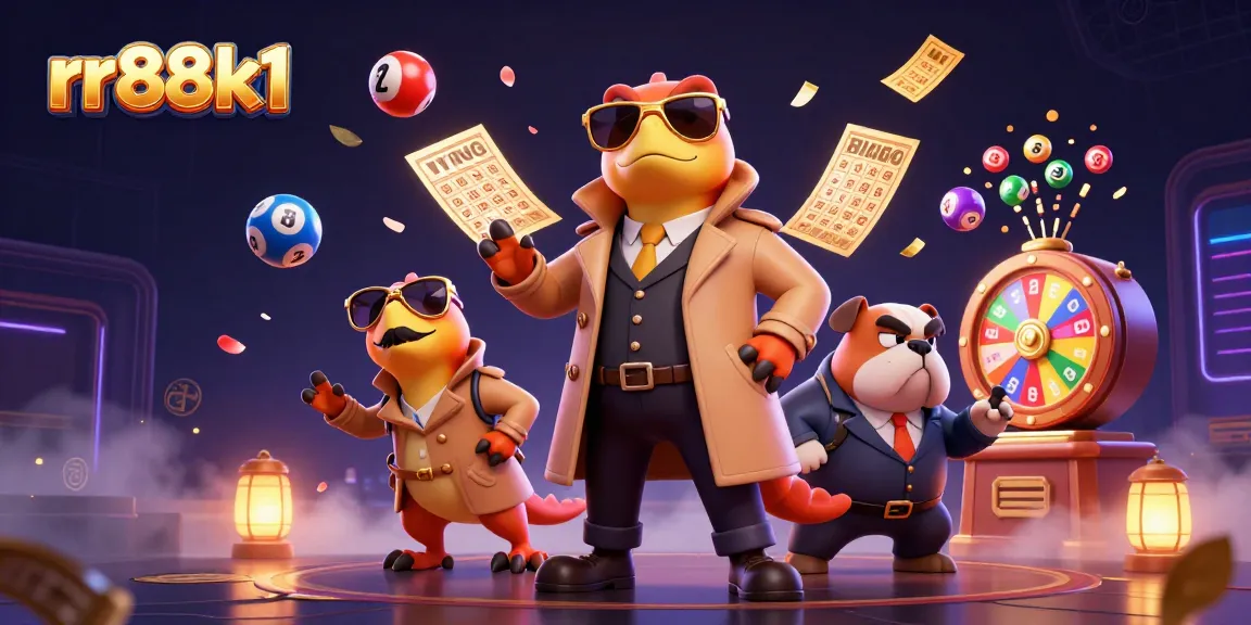 Experience thrilling gaming at rr88k1 with colorful lottery balls and a playful raptor trio.