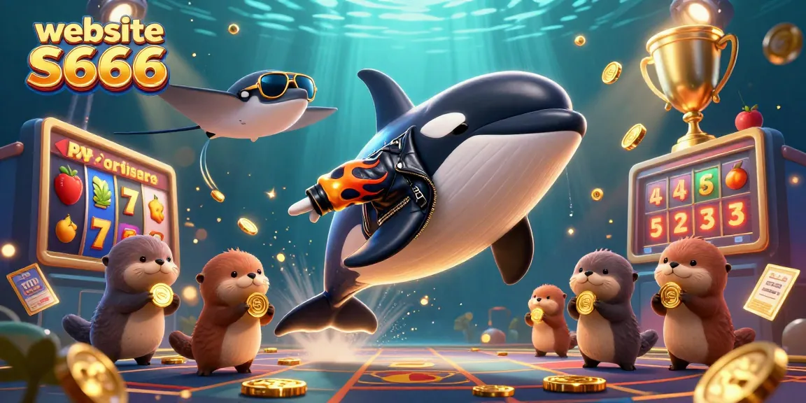 Experience thrilling wins on website S666 with dynamic slot games featuring orca, stingray, and otters.