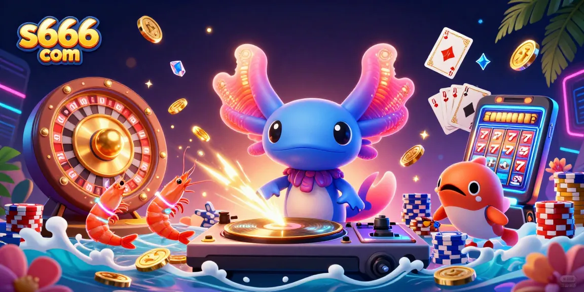 Experience vibrant gaming excitement with s666 com's underwater casino adventure featuring dancing characters!