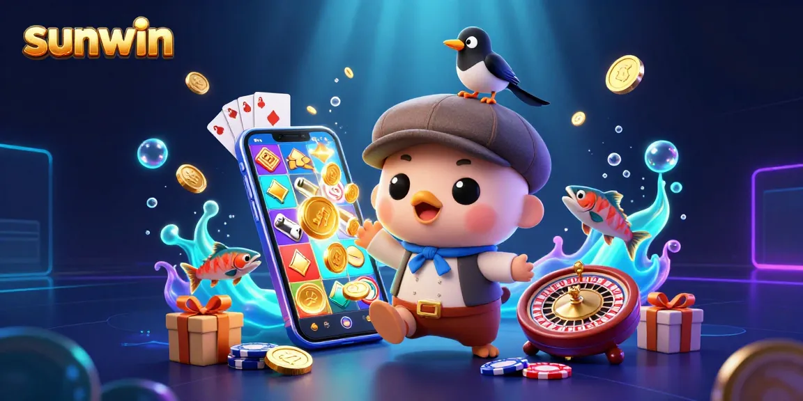 Engage with the sunwin slots experience featuring a playful cartoon Nessie and games galore.